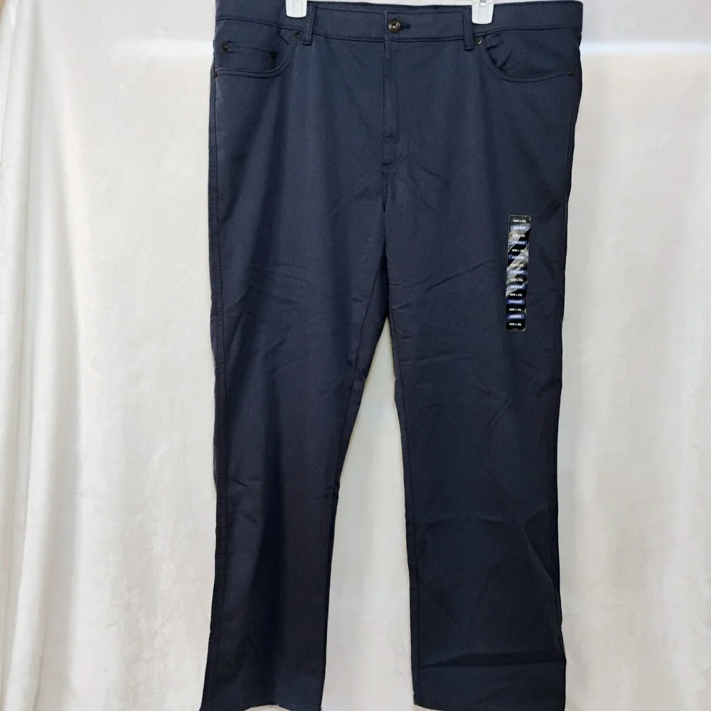 Roundtree & Yorke Mens 40x30 Blue Straight‎ Leg Andrew Pants Lightweight Jeans
